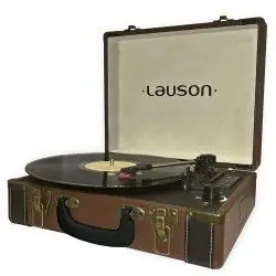 Precio Rebajado TOCADISCOS LAUSON CL-605 VINTAGE CUERO BLUETOOTH