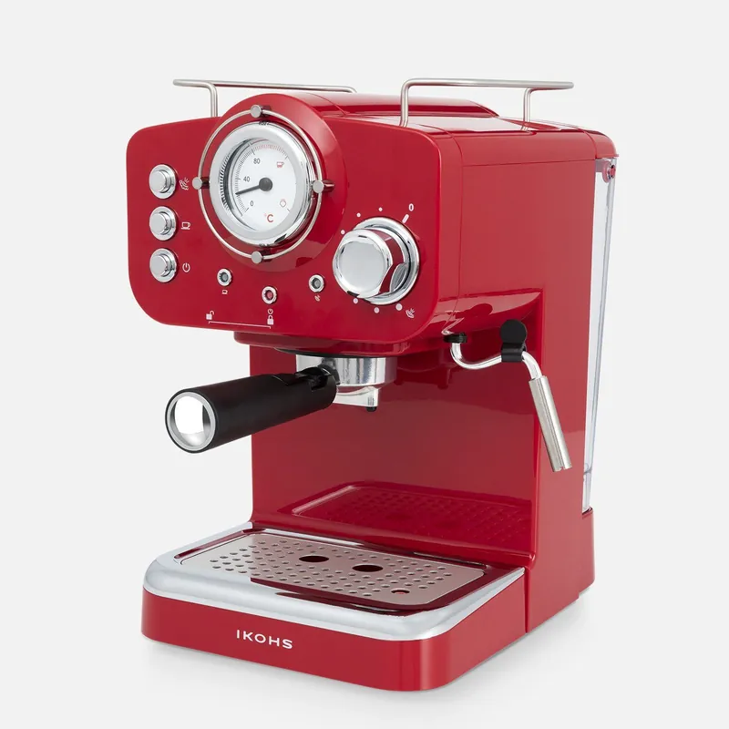 Precio Reducido CAFETERA EXPRESSO IKOHS RETRO ROJA THERA