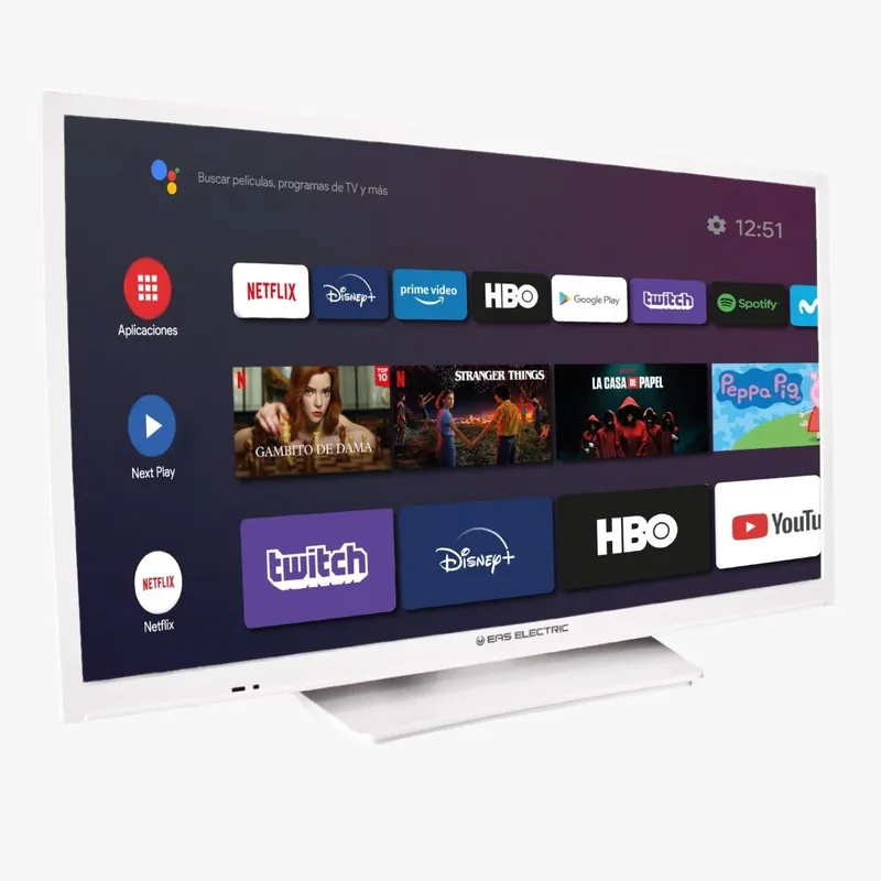Descuento LED 24” EAS ELECTRIC BLANCA E24AN70W SMART TV ANDROID