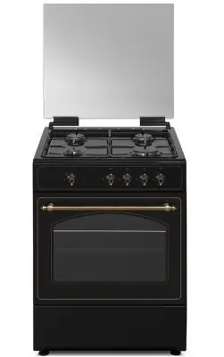 COCINA VITROKITCHEN RU6060B ESTILO RÚSTICO 4 FUEGOS HORNO Oferta De Temporada