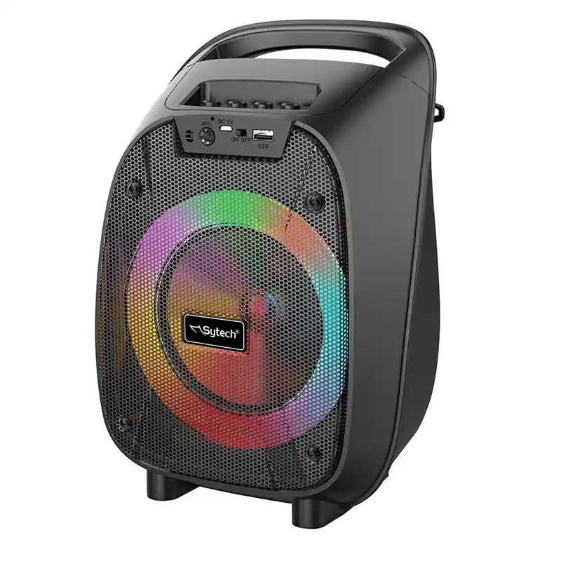 Disponible Ahora ALTAVOZ SYTECH SY-XTR16BT BLUETOOTH 10W 6″ MICRÓFONO BATERÍA