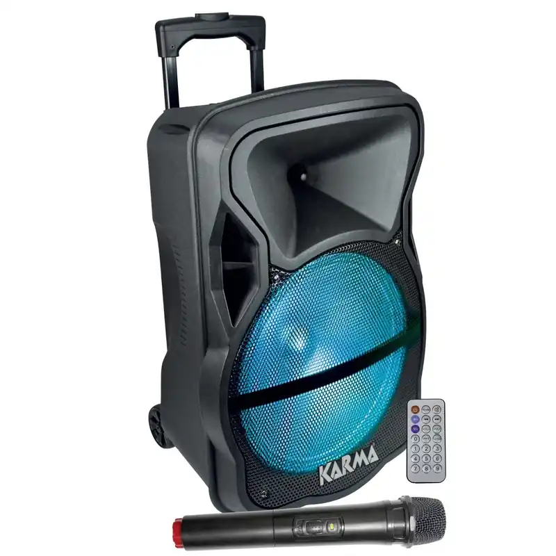ALTAVOZ TROLEY KARMA NEMESI BLUETOOTH MICRÓFONO 500W Compra Hoy
