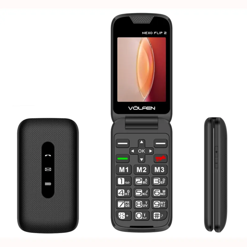 Certificado MÓVIL SENIOR NEXO FLIP 2 VOLFEN NEGRO 2.8″