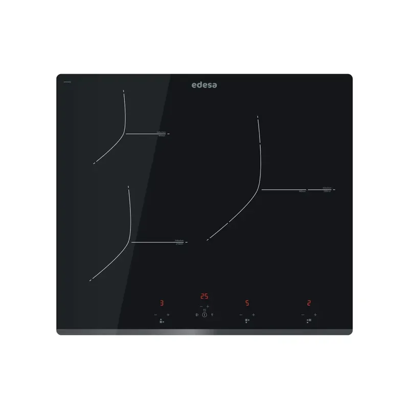 PLACA 3 ZONAS INDUCCIÓN EIT-6329B EDESA 7.1KW 60CM Disponible Ahora