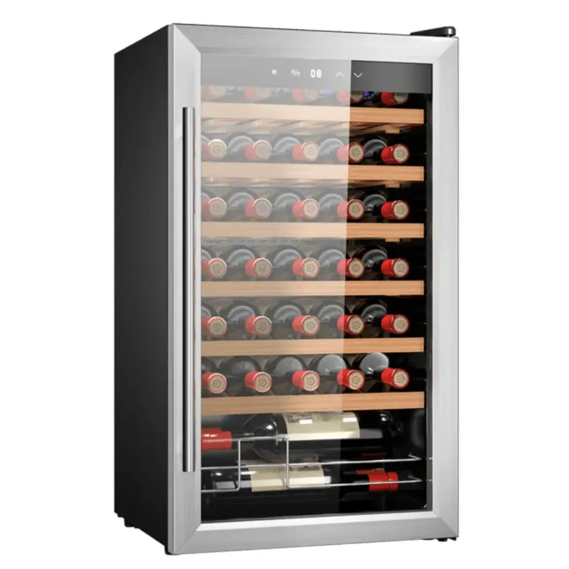 VINOTECA INOX 34 BOTELLAS 02716 GRANDSOMMMELIER 34030 CECOTEC G; LED TÁCTIL Súper Precio