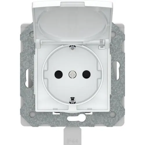 Última Oportunidad BASE SCHUKO EMBORNE RÁPIDO IP44 SERIE VIVA EN BLANCO