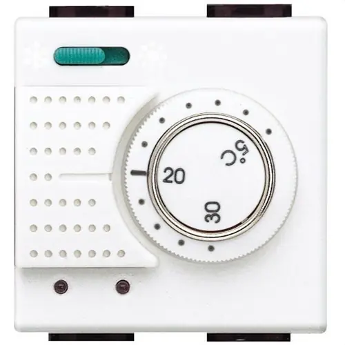 TERMOSTATO FRIO/CALOR+SELECTOR 230V CON 2 MÓDULOS LIGHT Novedad
