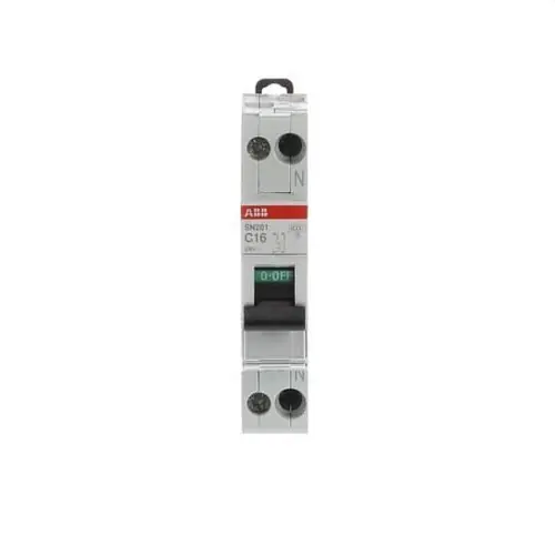 Última Versión INTERRUPTOR AUTOMÁTICO MAGNETOTÉRMICO SN201-C16 1P + N 16A C6kA
