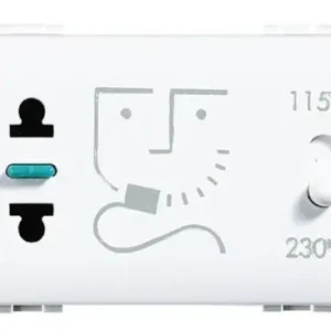 BASE AFEITADORA 115/230V 20VA 3 MÓDULOS LIVINGLIGHT Solo Hoy