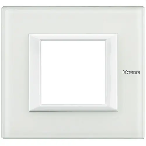 Barato PLACA CON 2 MÓDULOS AXOLUTE CRISTAL EN COLOR BLANCO