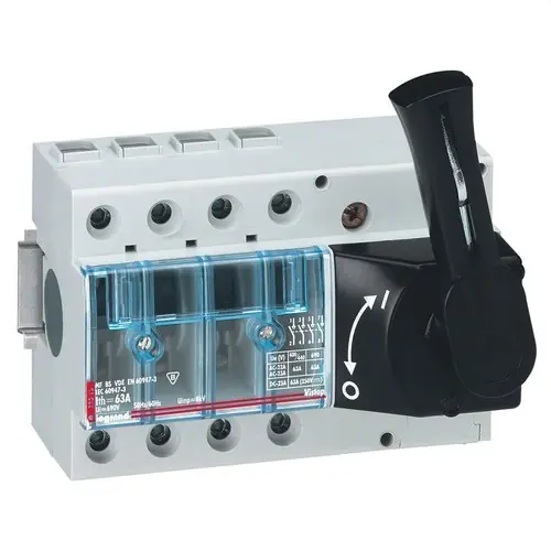 A Buen Precio INTERRUPTOR SECCIONADOR 4P 63A MANDO FRONTAL BORNA 50mm2