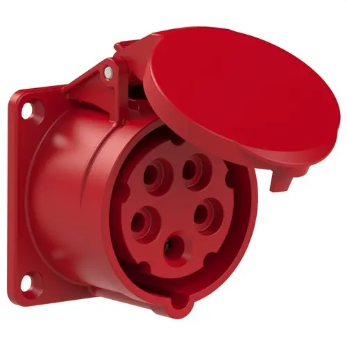 BASE EMP.RTA.IP44 3 P+N+TT 380V 16A 6h COLOR RJ Novedad