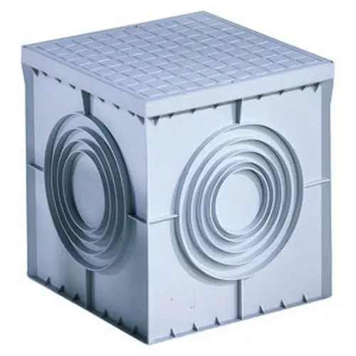 ARQUETA CUADRADA CON FONDO PLANO TROQUELADO PARA ELEVACIÓN 200x200x200mm Disponible Ahora