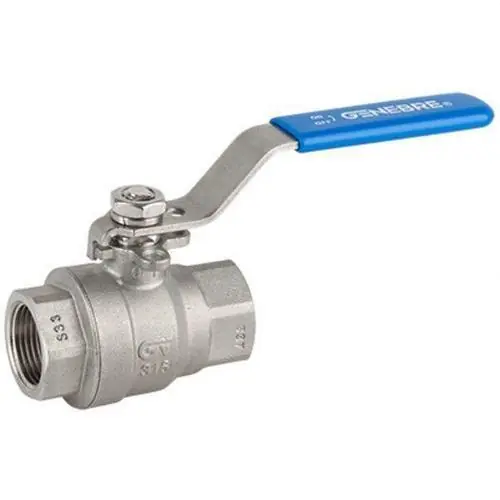 Marca Reconocida VÁLVULA ESFERA PASO TOTAL ROSCA NPT 2 PIEZAS 3/8" INOXIDABLE