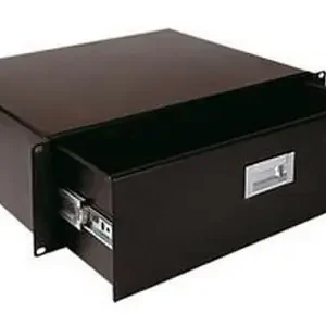 CAJÓN METÁLICO 3U RACK 19" 435x133,5mm NEGRO Oferta Especial