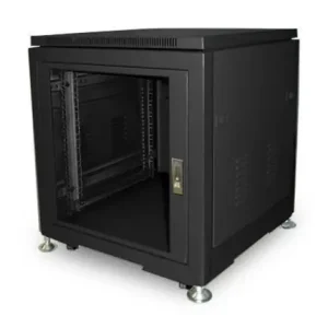 ARMARIO RACK 19" (10 UNIDADES) METÁLICO PUERTA TRANSPARENTE NEGRO Venta Final