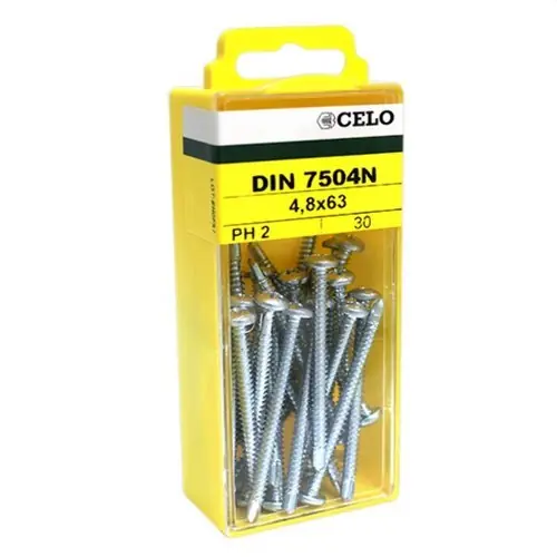 A Buen Precio JUEGO DE TORNILLOS DIN7504-N 3,5x13 CINCADO (35 UNIDADES)