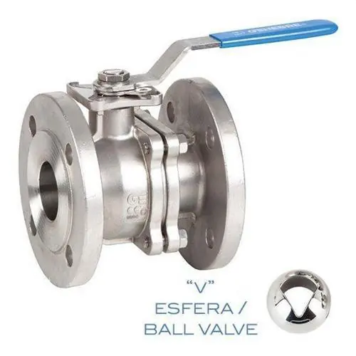 Venta Final VÁLVULA CONTROL CON ESFERA V 2528 2 PIEZAS BRIDA DIN PN 40/16 90° 3"