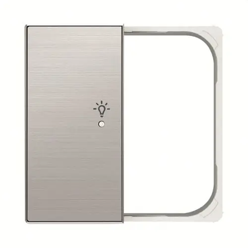 A Buen Precio TAPA SENSOR FREE@HOME SKY CON 2 CANALES IZQUIERDO LUZ ACERO INOXIDABLE