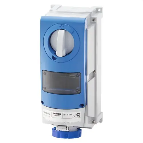BA.FJA.INTERBLOQUEADA VT.FDO.MONTAR AP.MDR.2P+T 63A 200-250V 50-60Hz 6h USOS SEV Promoción Exclusiva