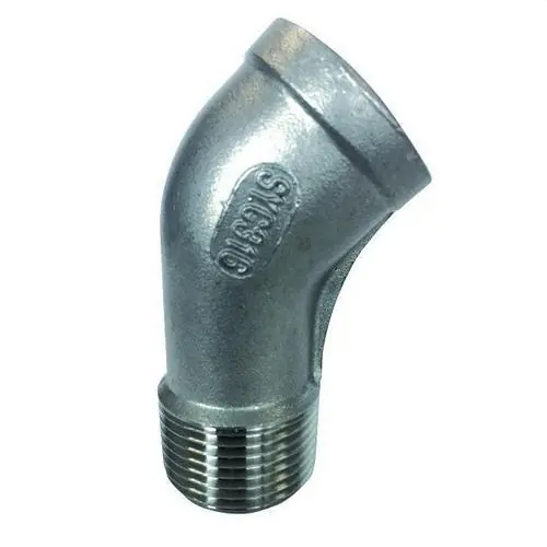 A Buen Precio CODO 45° 120 M-H 1" ACERO INOXIDABLE